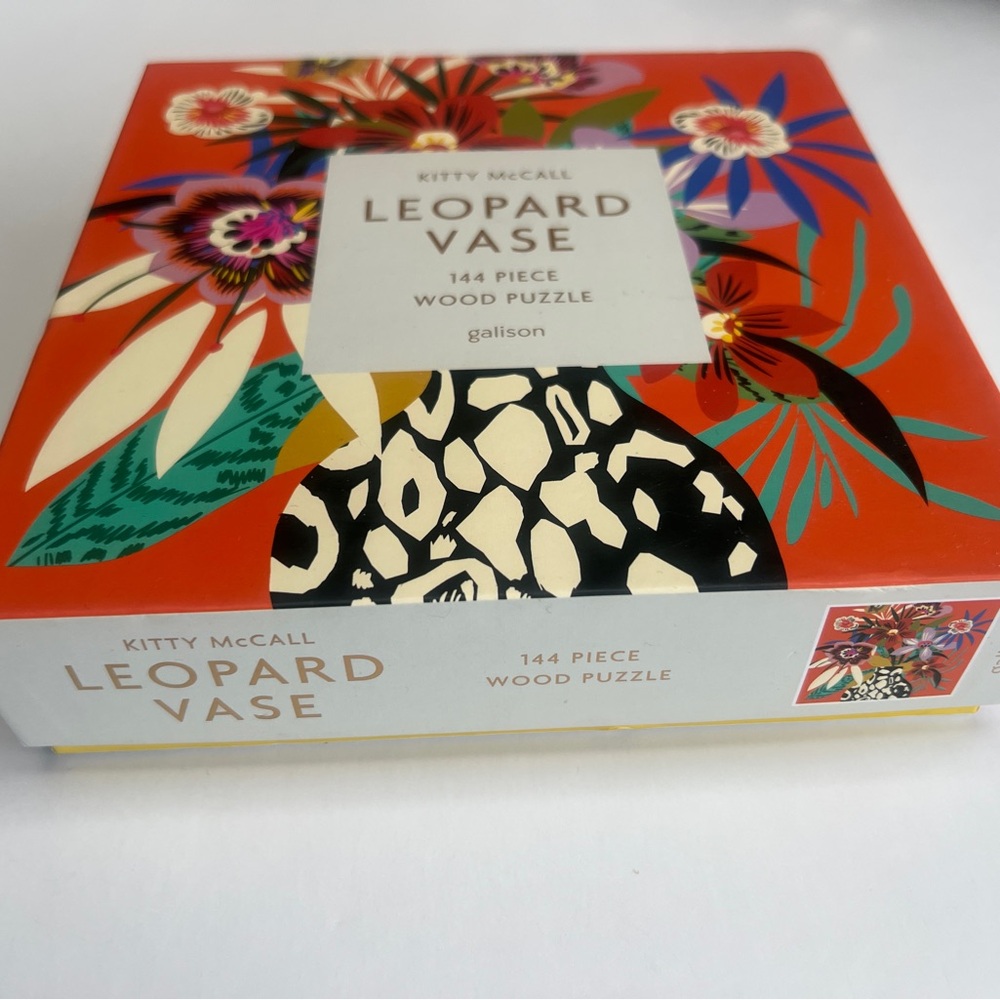 Galison Kitty McCall Leopard Vase Puzzle